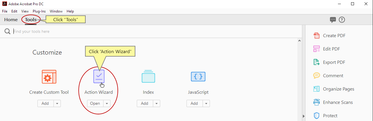 Démarrer l’Assistant Action
