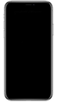 écran noir sur l'iPhone