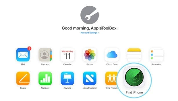 Trouver un iPhone sur iCloud
