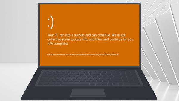 écran orange windows 10