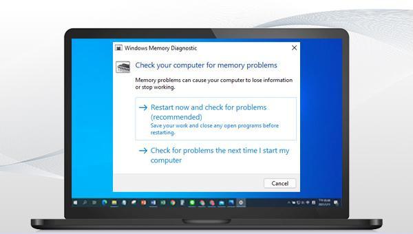 Le diagnostic de la mémoire Windows se fige