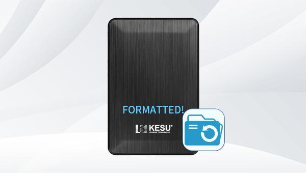 récupération de données disque dur externe formaté