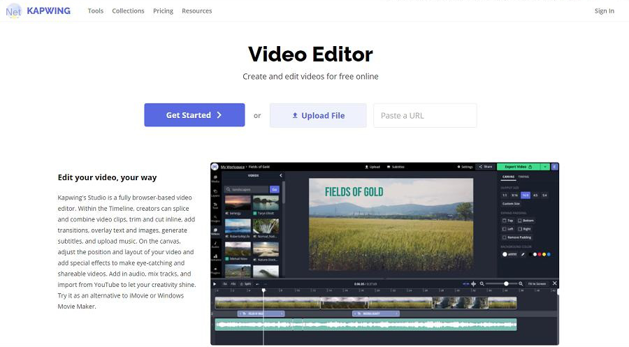 Éditer des vidéos MP4 en ligne