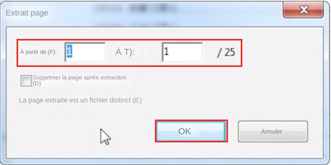 Comment extraire certaines pages d
