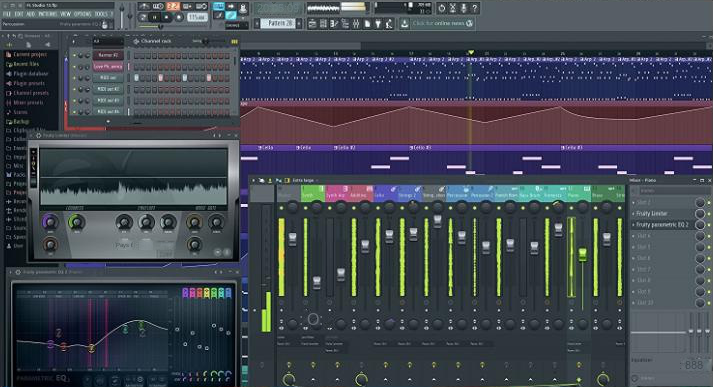 Interface du logiciel FL Studio