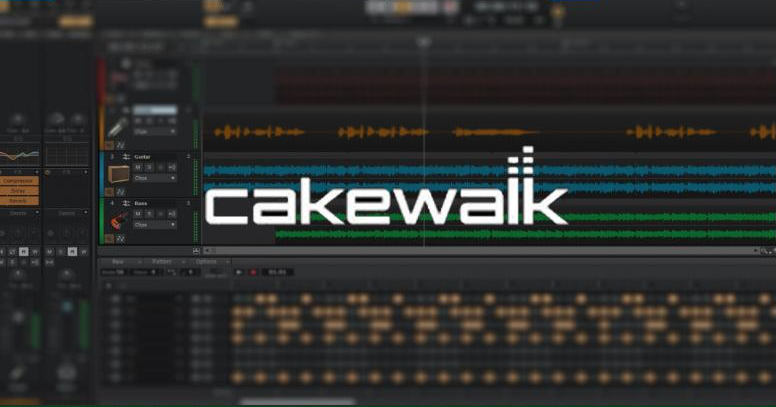 Interface publicitaire du logiciel Cakewalk