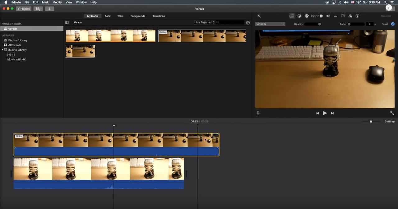 Importer des fichiers vidéo dans iMovie