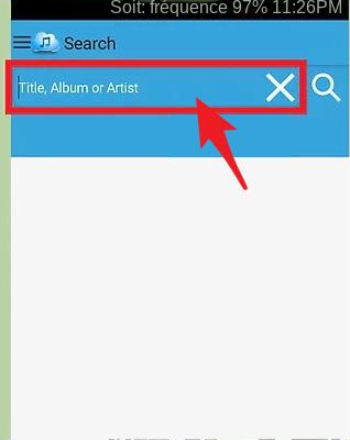 Entrez les informations de recherche de musique