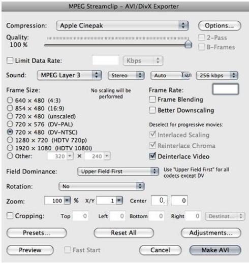 Logiciel MPEG Streamclip