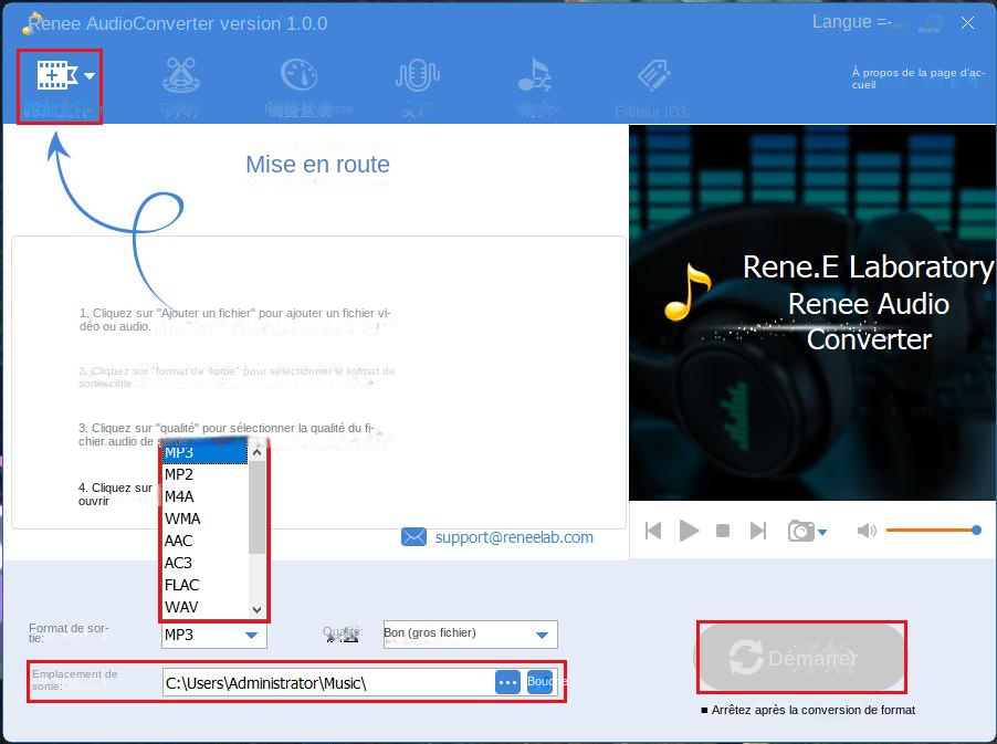 Comment convertir le format de la musique YouTube et l