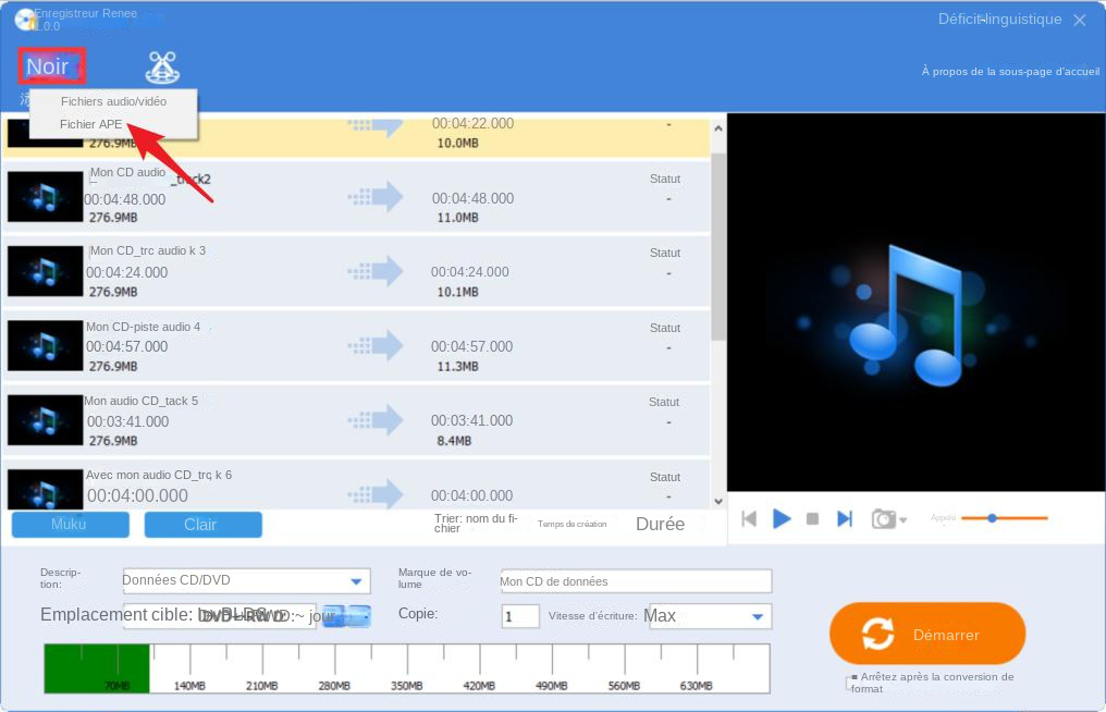 Comment graver des fichiers MP3 sur un CD ? Rene.E Laboratory