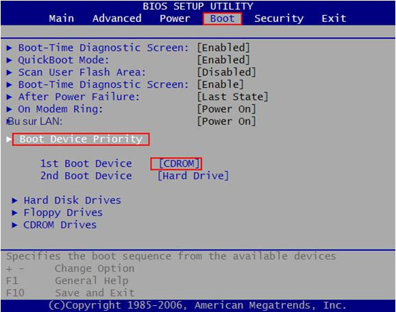 nec pc américain bios