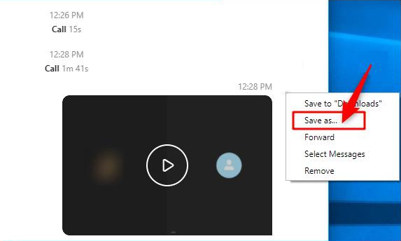 Enregistrer les fichiers d'appels enregistrés en tant que fichiers locaux dans Skype