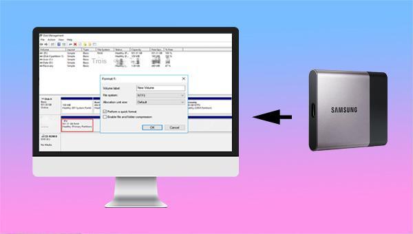 convertir le disque RAW en NTFS