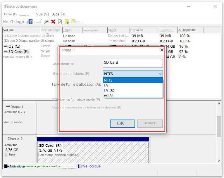 Comment formater la carte SD sans perdre des données ? Rene.E Laboratory