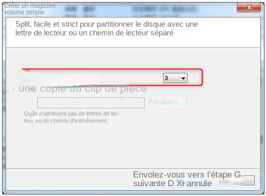 Attribuer une lettre de lecteur et un chemin