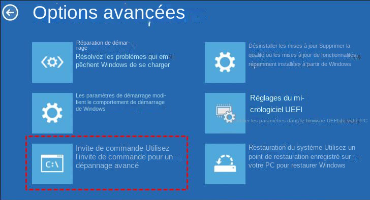 Réinitialiser le mot de passe d'un ordinateur portable Dell à l'aide de l'invite de commande