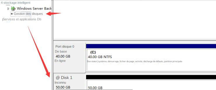 Outil de gestion de disque Réparer la carte SD