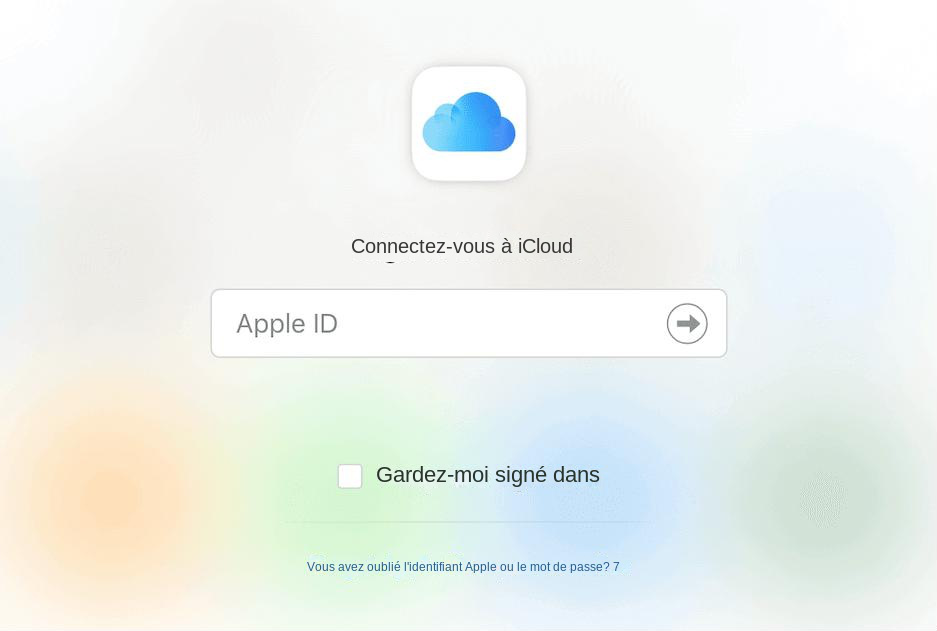 Connexion à iCloud