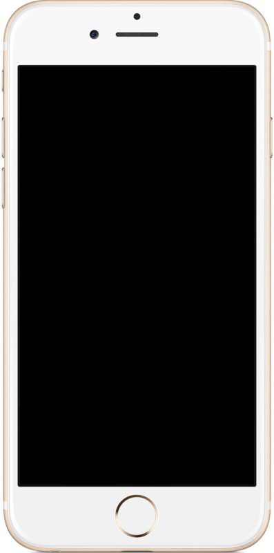 Écran noir de l'iPhone
