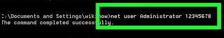 utilisateur Windows XP Net pour définir le mot de passe