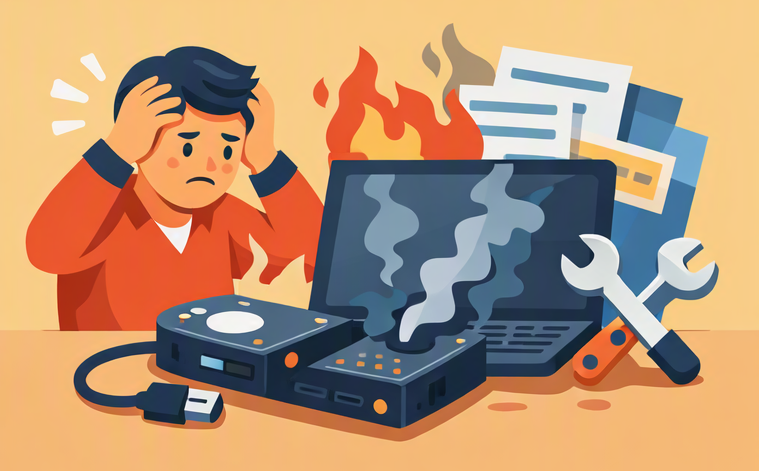erreurs de récupération de disque dur