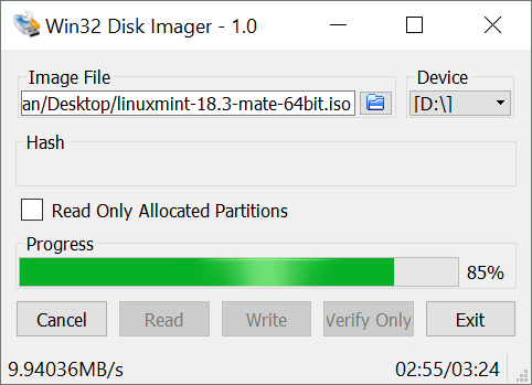 Win32 Disk Imager