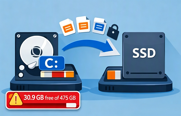 cloner l'intégralité du disque C: sur un SSD plus grand