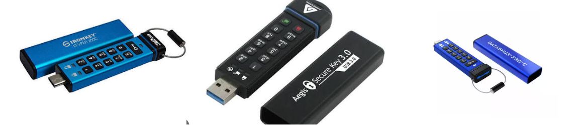 clé USB à chiffrement matériel