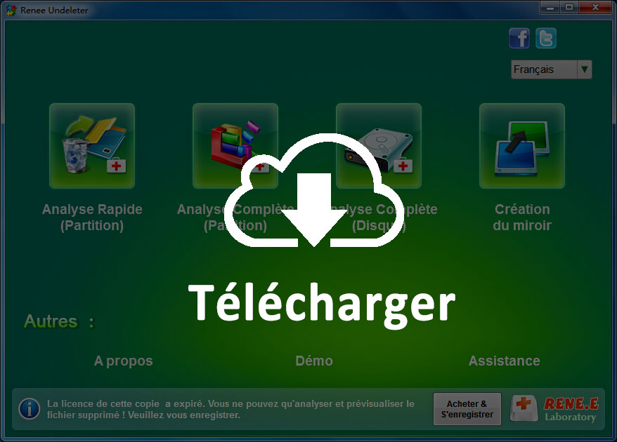 Téléchargez le logiciel de récupération de données gratuit, Renee Undeleter