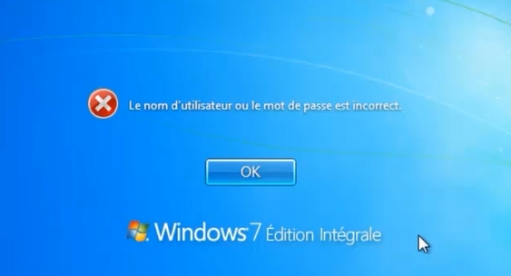 Mot de passe oublié Windows