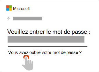 réinitialiser le mot de passe du compte Microsoft