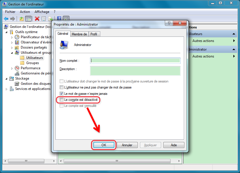 Activer le compte Administrateur Windows 7 - Rene.E Lab