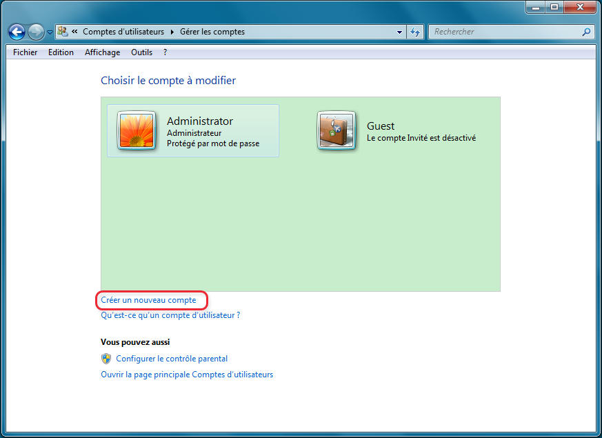 Créer un compte administrateur windows 7- Rene.E Lab