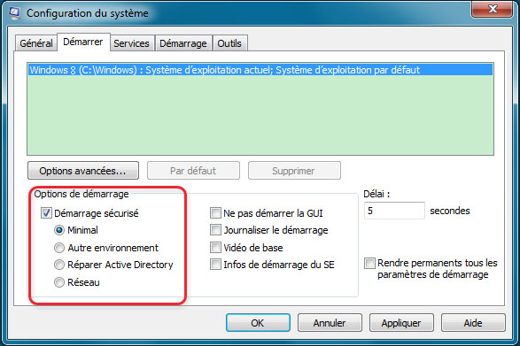 Configuration du système (windows 8) - Renee PassNow