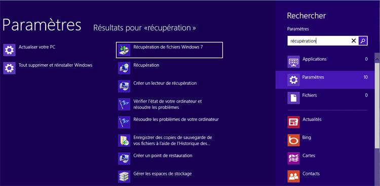 Créer une image système Windows 8