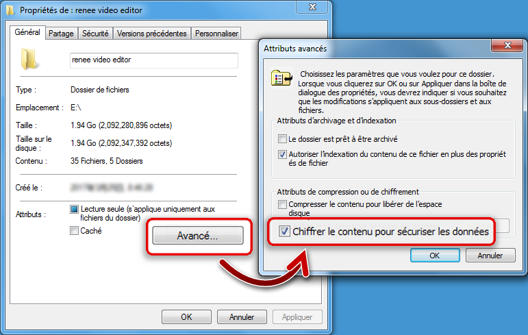 chiffrer un dossier sous windows-renee file protector