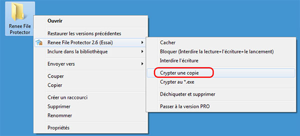 Mettre un mot de passe sur un dossier sous Windows 7 - Renee File Protector
