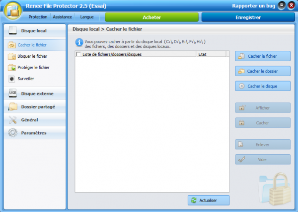 Logicicel de cryptage gratuit - Renee File Protector