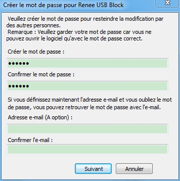 Bloquer le site Web avec Renee USB Block