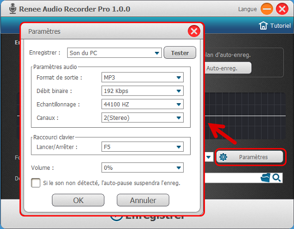 Logiciel d'enregistrement audio - Renee Audio Recorder Pro