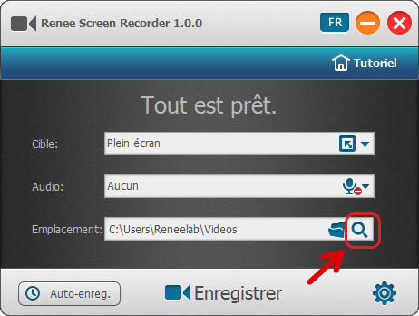 Ouvrir la vidéo enregistrée - Renee Screen Recorder