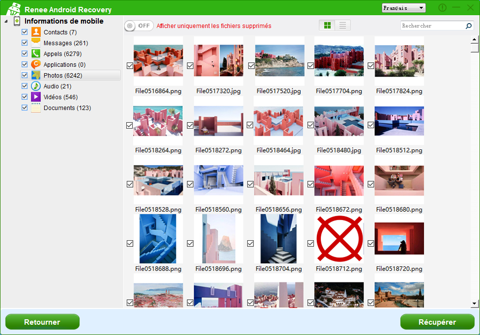 Récupérer les photos sur le mobile Android - Renee Android Recovery