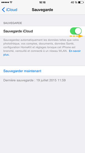 Sauvegarder iPhone avec iCloud - Renee iPhone Recovery