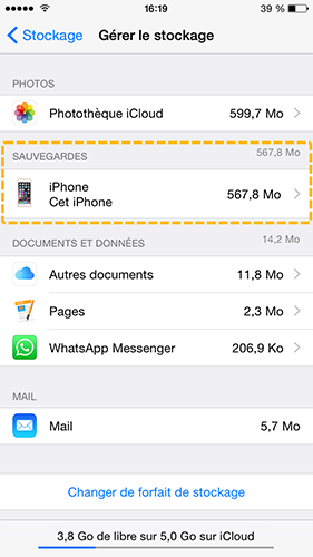 Sauvegarder iPhone avec iCloud - Renee iPhone Recovery