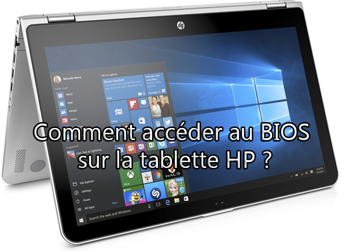 Accéder au BIOS sur la tablette HP - Renee PassNow