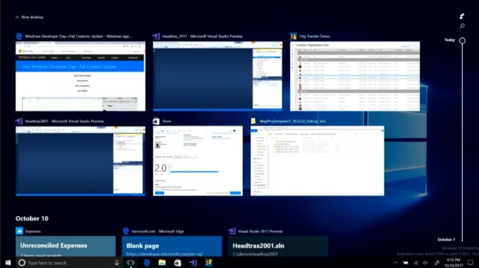 Fonction Timeline sur Windows 10 - 2 - Renee File Protector