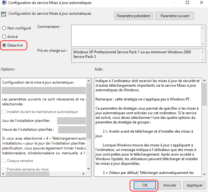 Désactiver la mise à jour Windows dans l'Éditeur de stratégie de groupe locale - Renee Becca