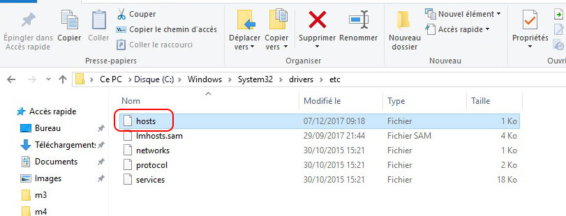 modifier le fichier hosts-1