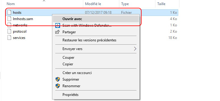 Ouvrir le fichier hosts - Renee iPhone Recovery